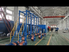 Máquina de enrolar cabos de dupla torção para fios de alumínio e cobre de 7 núcleos